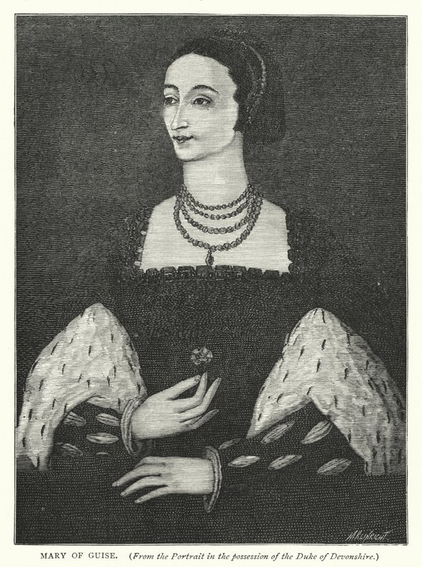 Mary of Guise (gravering) av English School
