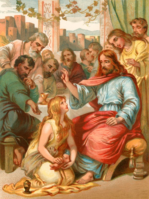 Maria vasker Jesu føtter av English School