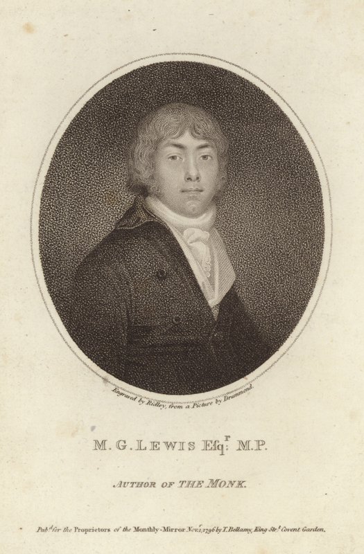 Matthew Lewis , engelsk forfatter og politiker av English School