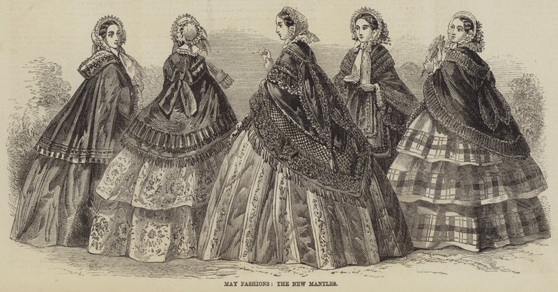 May Fashions, the New Mantles (gravering) av English School