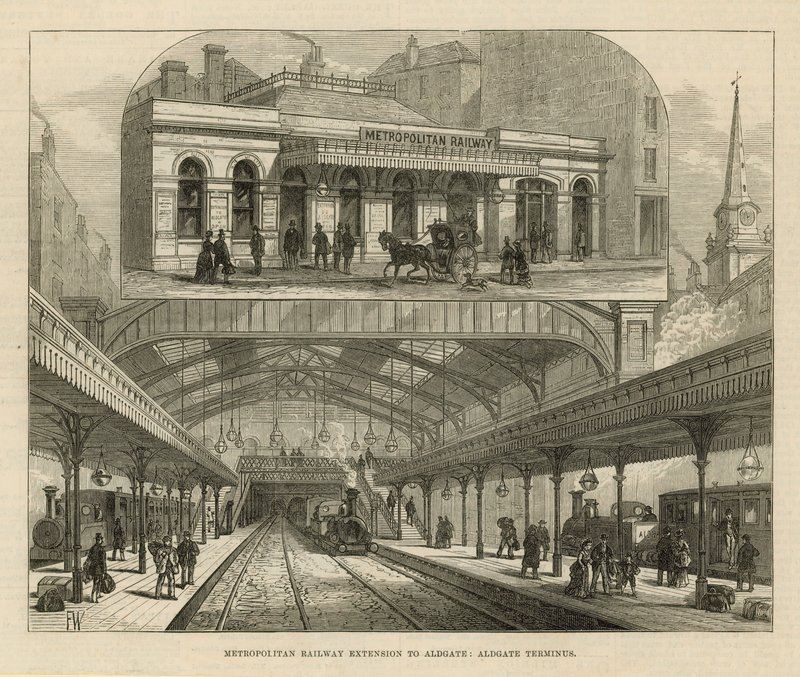 Metropolitan Railway Extension til Aldgate av English School