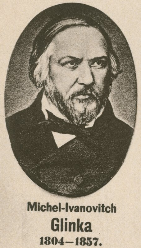 Mikhail-Ivanovich Glinka (gravyr) av English School