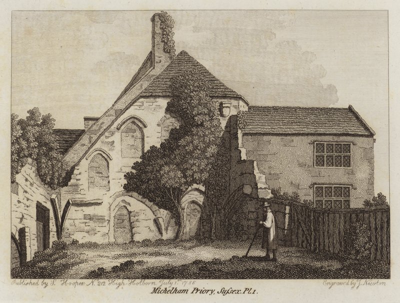 Michelham Priory, Sussex, 1785 av English School