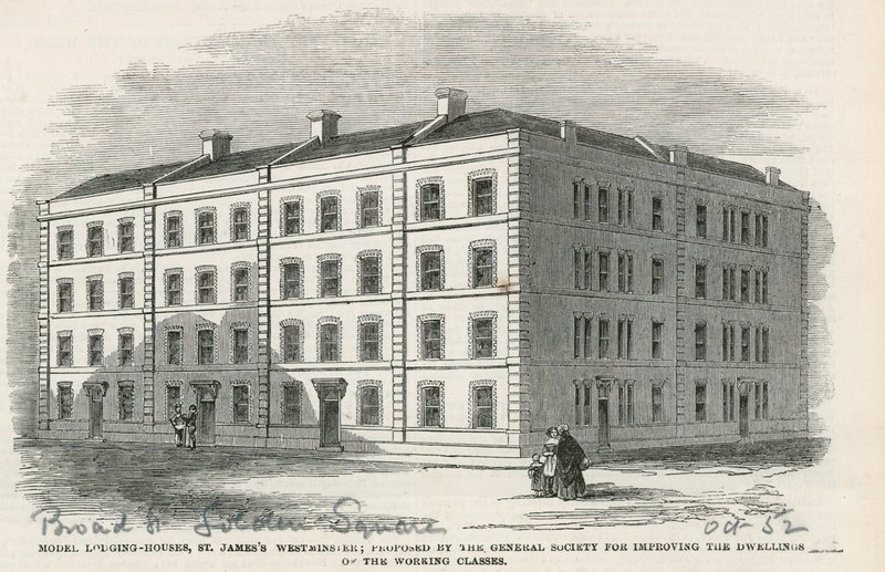Model Lodging Houses, St Jamess Westminster av English School