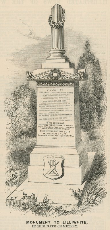 Monument til Lilliwhite av English School