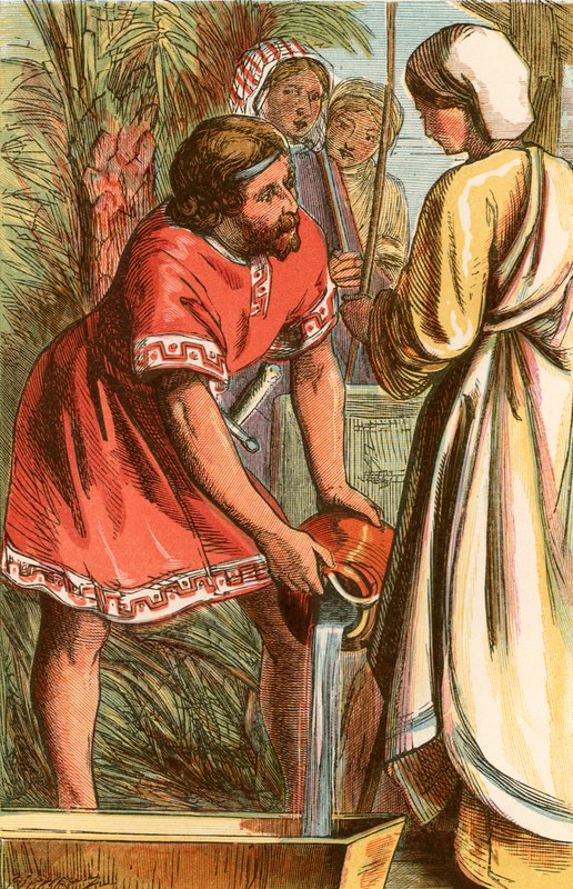 Moses og Jetros datter av English School