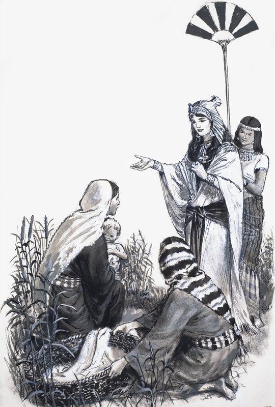 Moses i buskene av English School