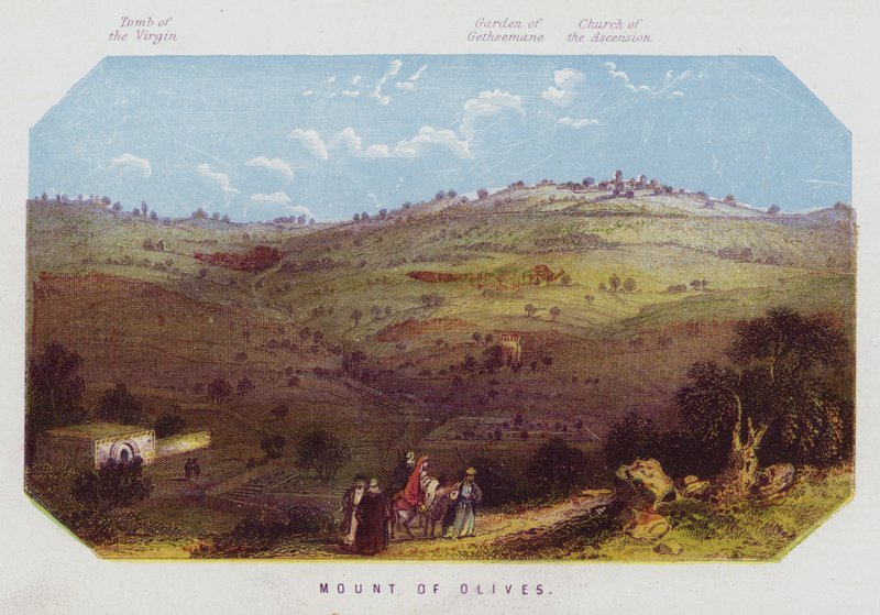 Oljeberget (farge litho) av English School