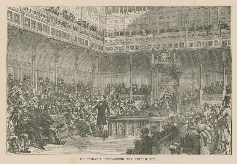 Herr Disraeli introduserer reformforslaget av English School