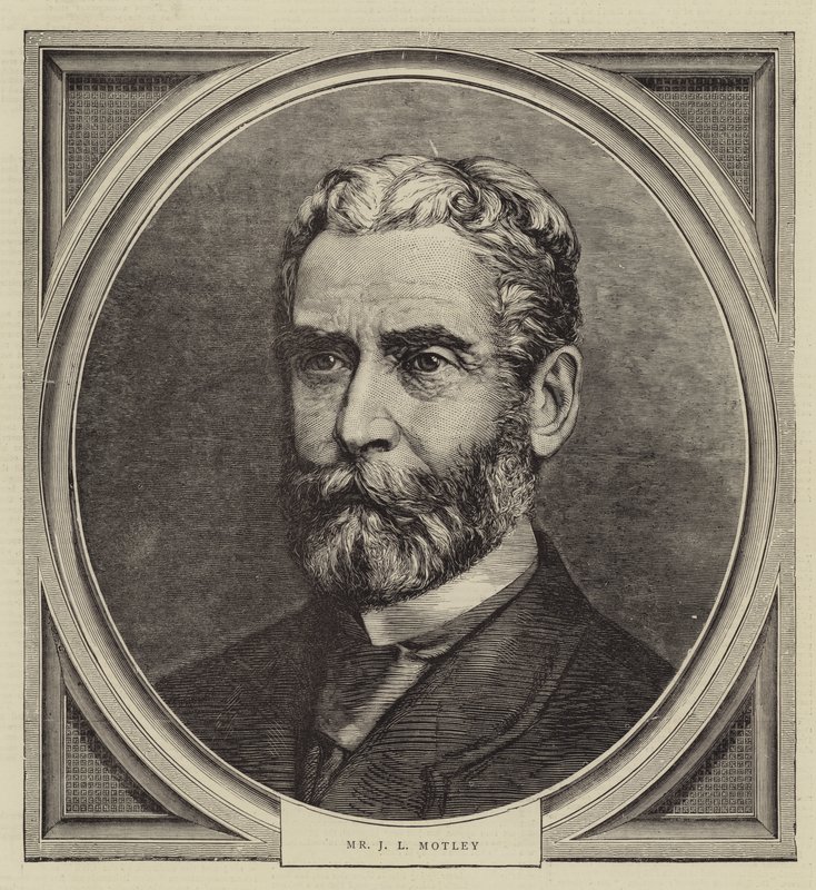 Mr J L Motley (gravering) av English School