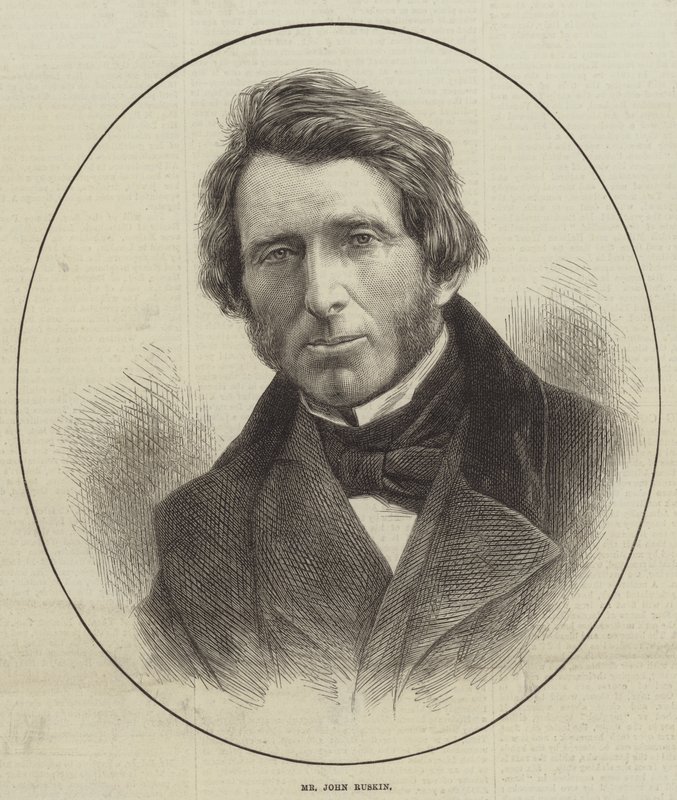 Mr John Ruskin (gravering) av English School