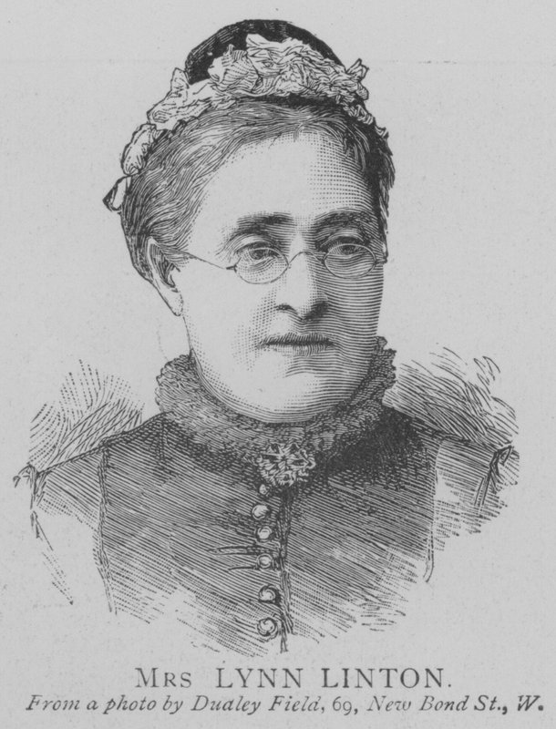 Mrs Lynn Linton (gravering) av English School