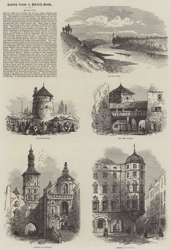 München (gravering) av English School