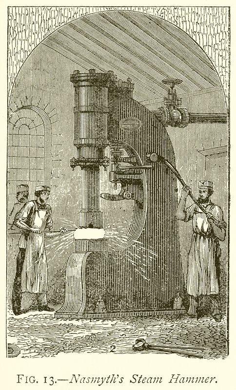 Nasmyths Steam Hammer av English School