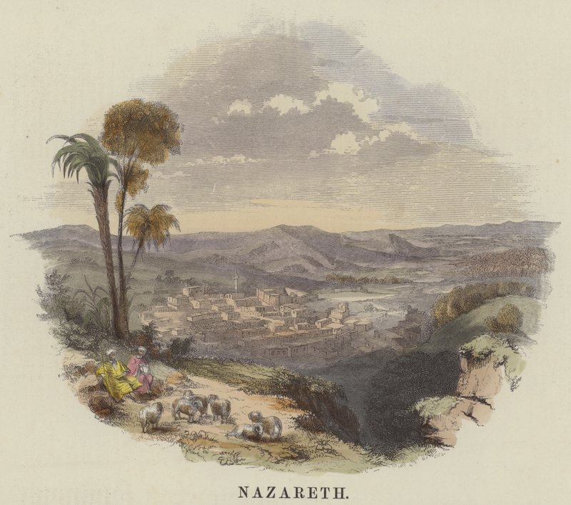 Nazareth (farget gravering) av English School