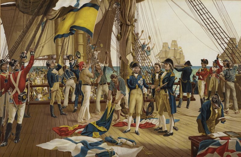 Nelsons siste signal ved Trafalgar av English School