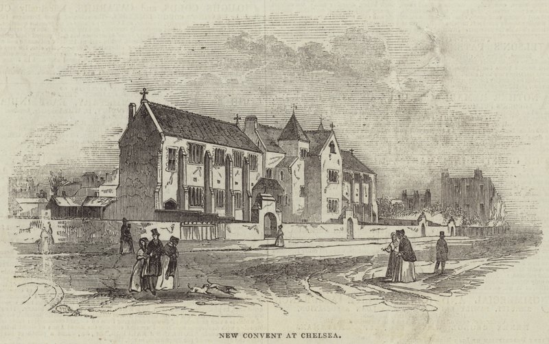 Nytt kloster i Chelsea (gravering) av English School