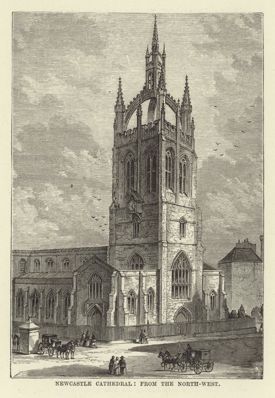 Newcastle Cathedral, fra nordvest av English School