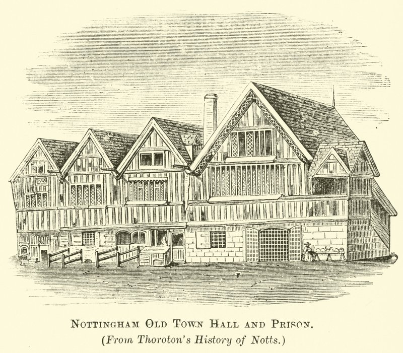 Nottingham gamle rådhus og fengsel av English School