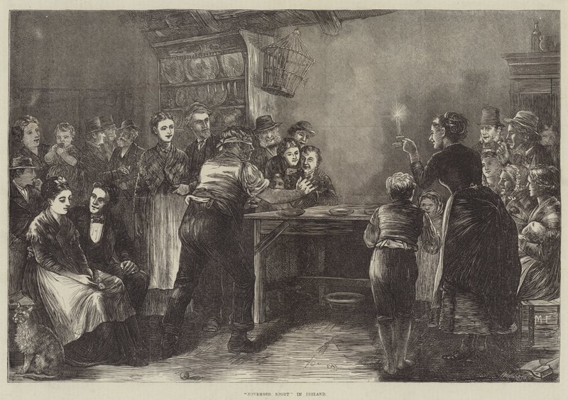 "November Night" i Irland (gravering) av English School