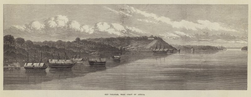 Old Calabar, Afrikas vestkyst (gravering) av English School