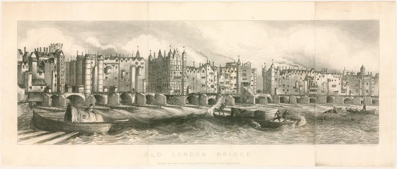 Old London Bridge av English School