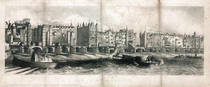 Old London Bridge av English School