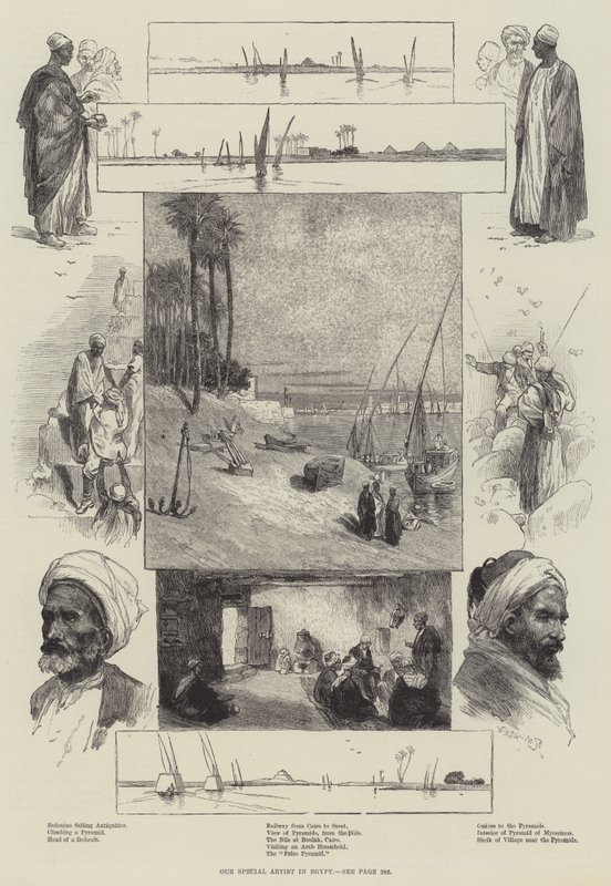 Vår spesielle kunstner i Egypt (gravering) av English School