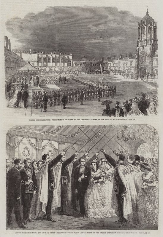 Oxford Commemoration (gravering) av English School
