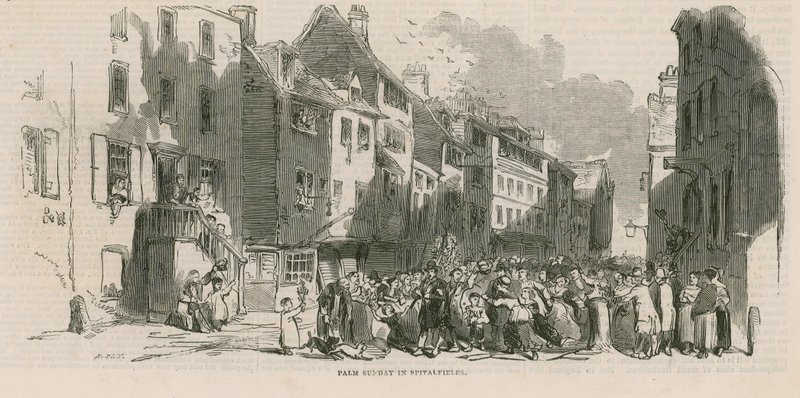 Palmesøndag i Spitalfields av English School