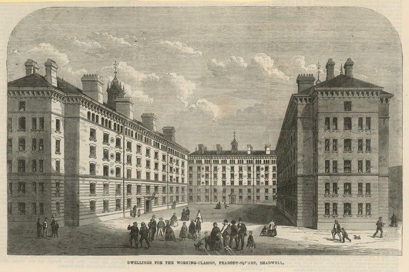 Peabody Square i Shadwell av English School