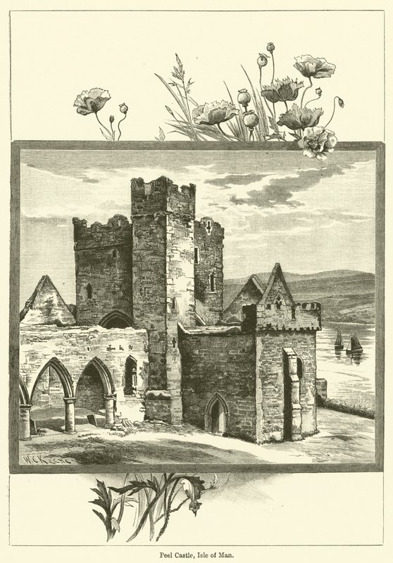 Peel Castle, Isle of Man (gravering) av English School