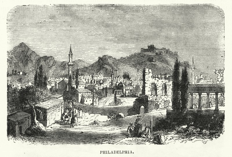 Philadelphia (gravering) av English School