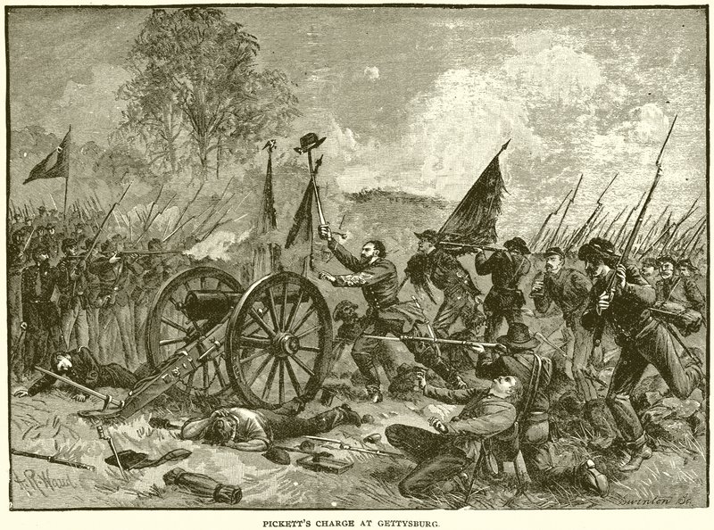 Picketts Charge i Gettysburg av English School