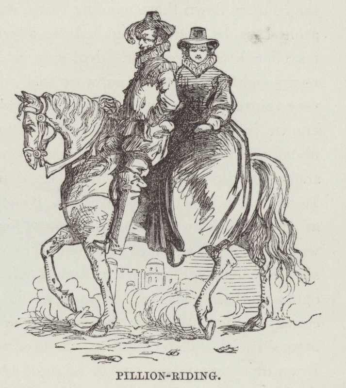 Pillion-ridning (gravering) av English School