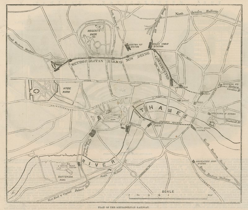 Plan for Metropolitan Railway av English School