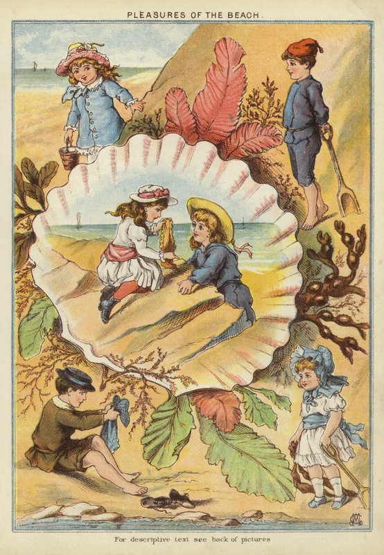 Strandens gleder (chromolitho) av English School