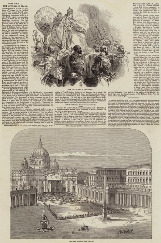 Pave Pius IX (gravering) av English School