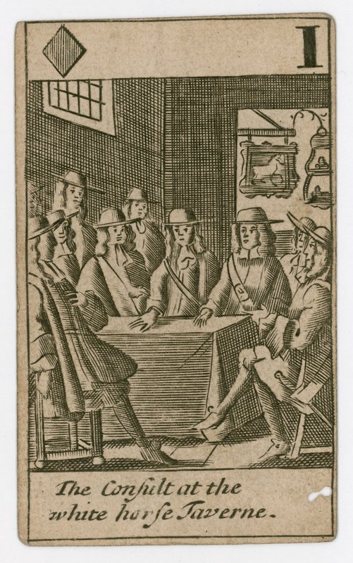 Popish Plot-spillekort av English School