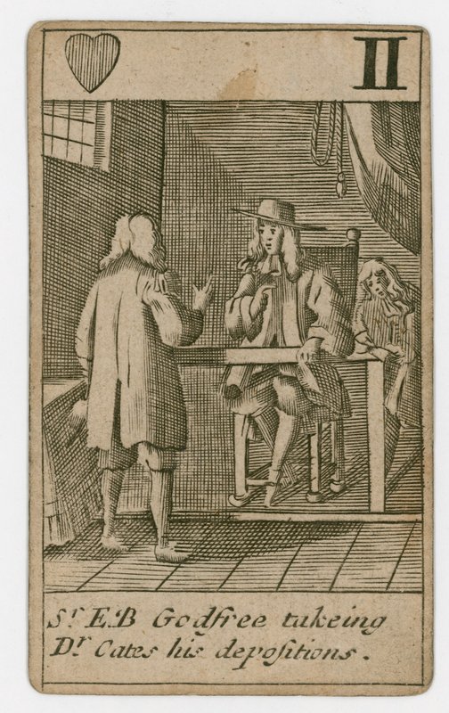 Popish Plot-spillekort av English School