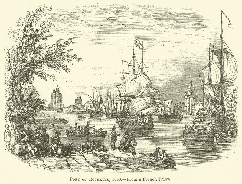Port of Rochelle, 1650 av English School