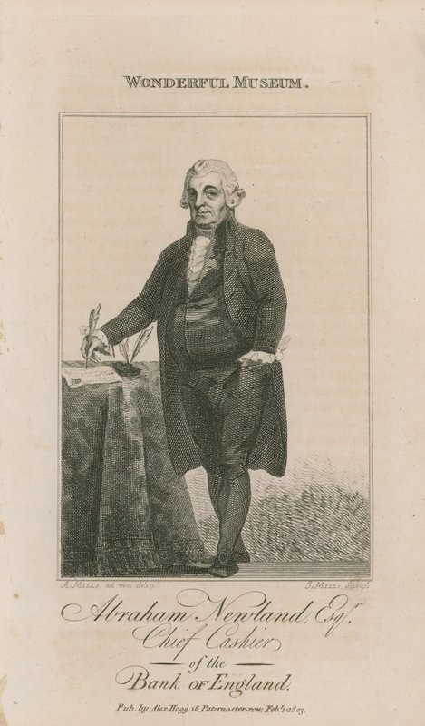 Portrett av Abraham Newland av English School