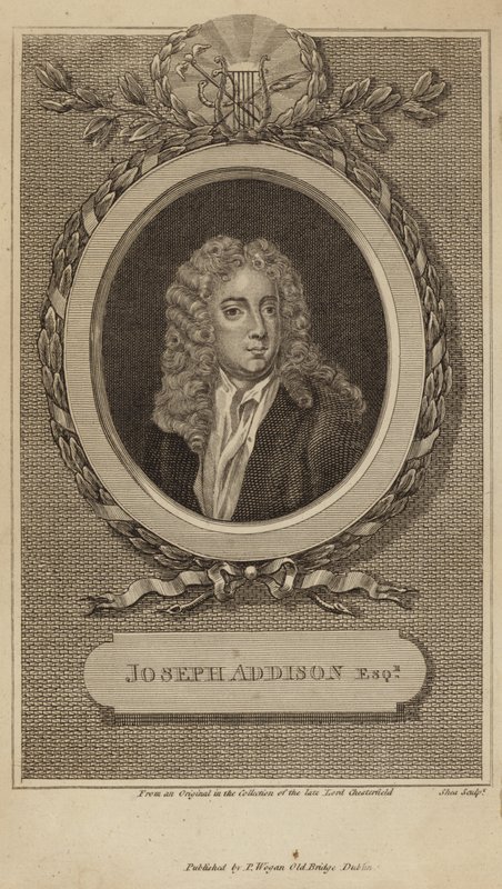 Portrett av Joseph Addison av English School