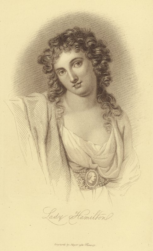Portrett av Lady Hamilton (gravering) av English School