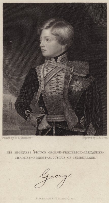 Prins George-Frederick-Alexander-Charles-Ernest-Augustus av Cumberland av English School