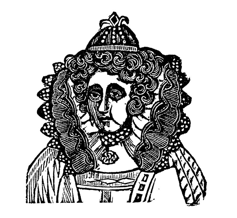 Dronning Elizabeth I (tresnitt) av English School