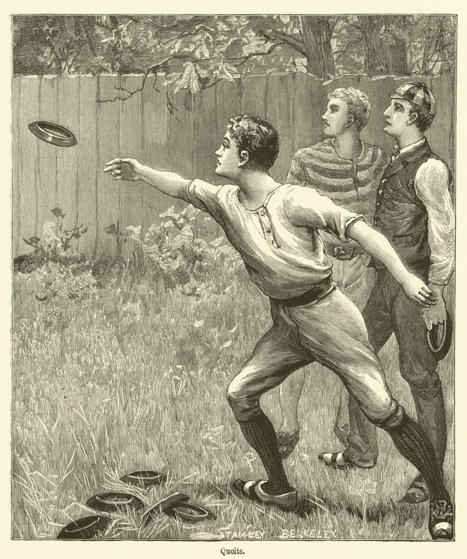 Quoits (gravering) av English School