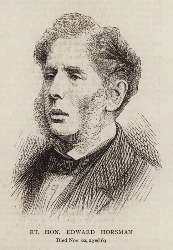 Høyre ærede Edward Horsman (gravering) av English School