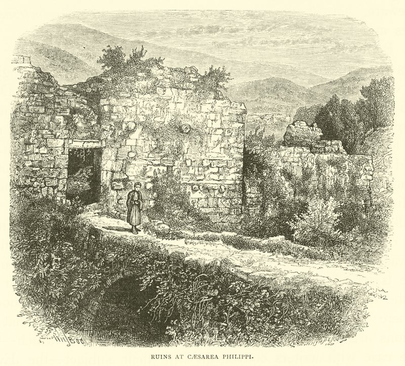 Ruiner ved Caesarea Philippi av English School