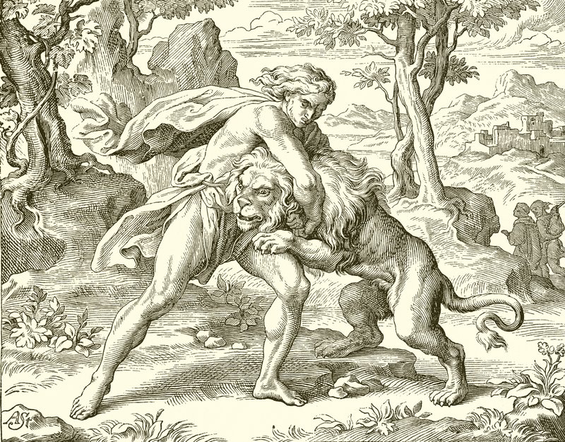 Samson og løven av English School